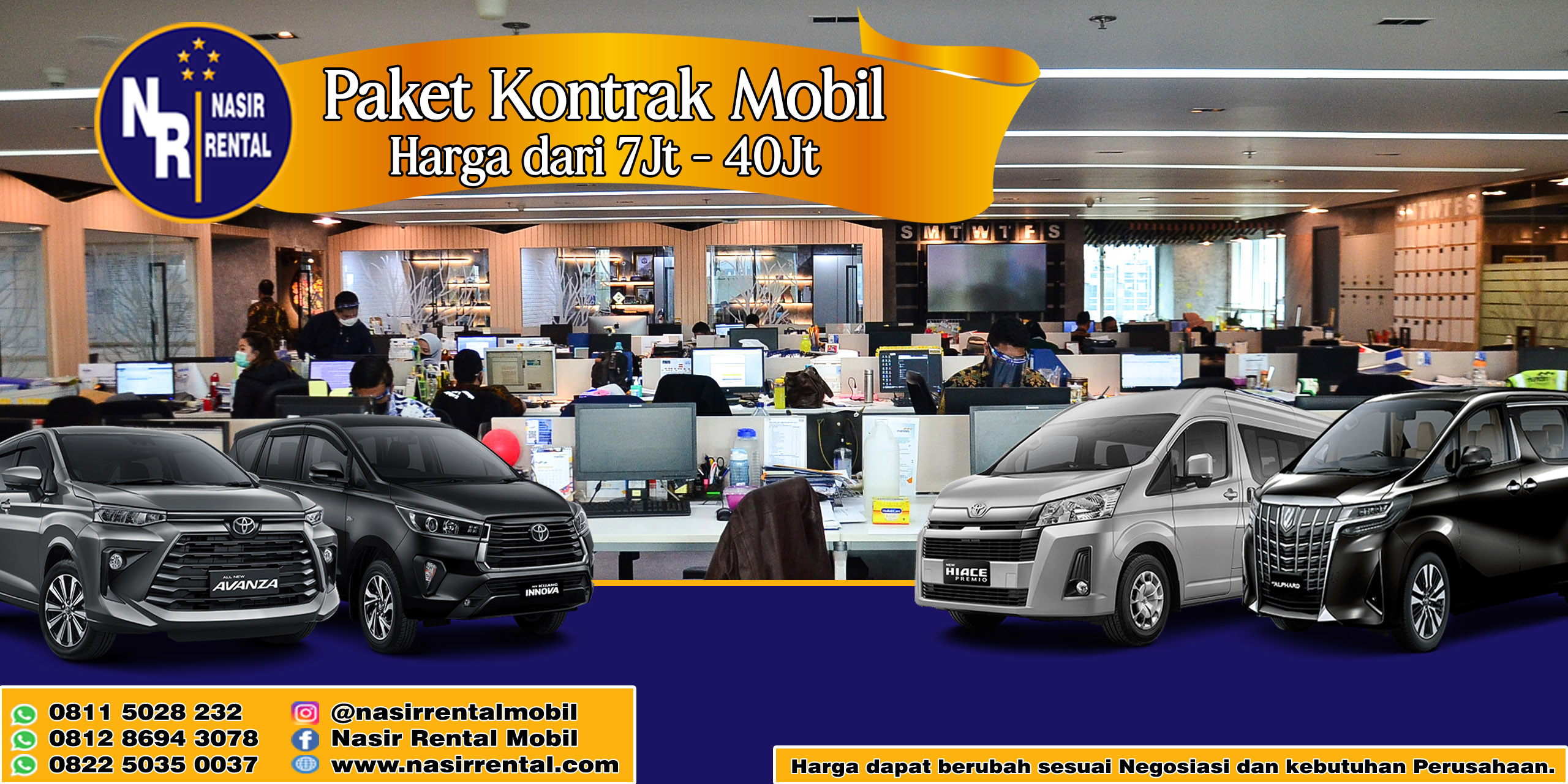 Paket Kontrak Mobil Website